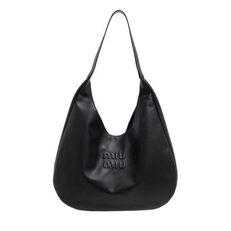 miu miu large hobo shoulder bag|Miu Miu.